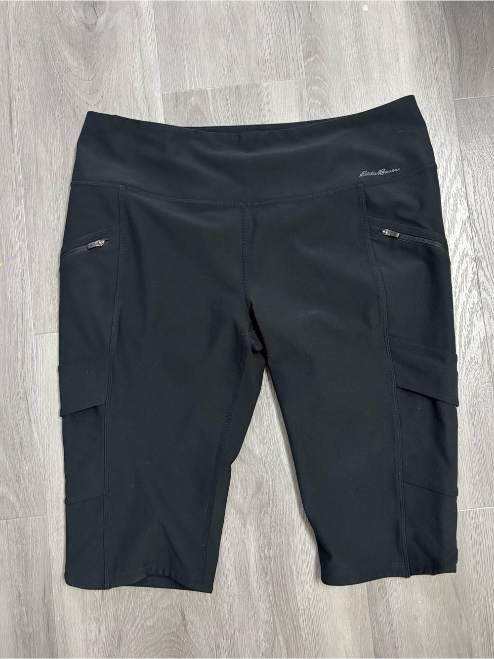 Eddie Bauer Black Performance Cargo Bike Shorts